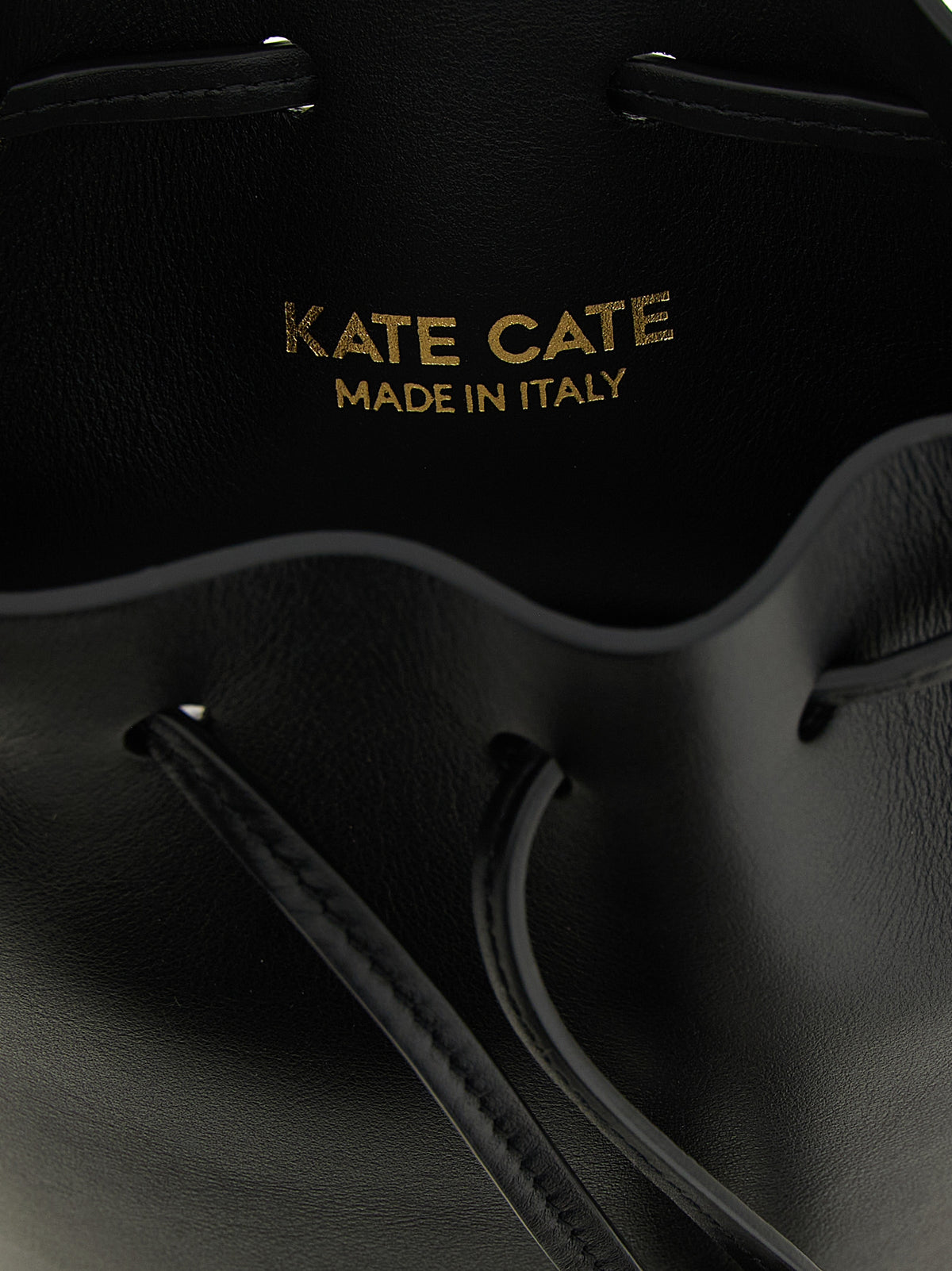 KATE CATE Schwarze Kalbsleder-Handtasche