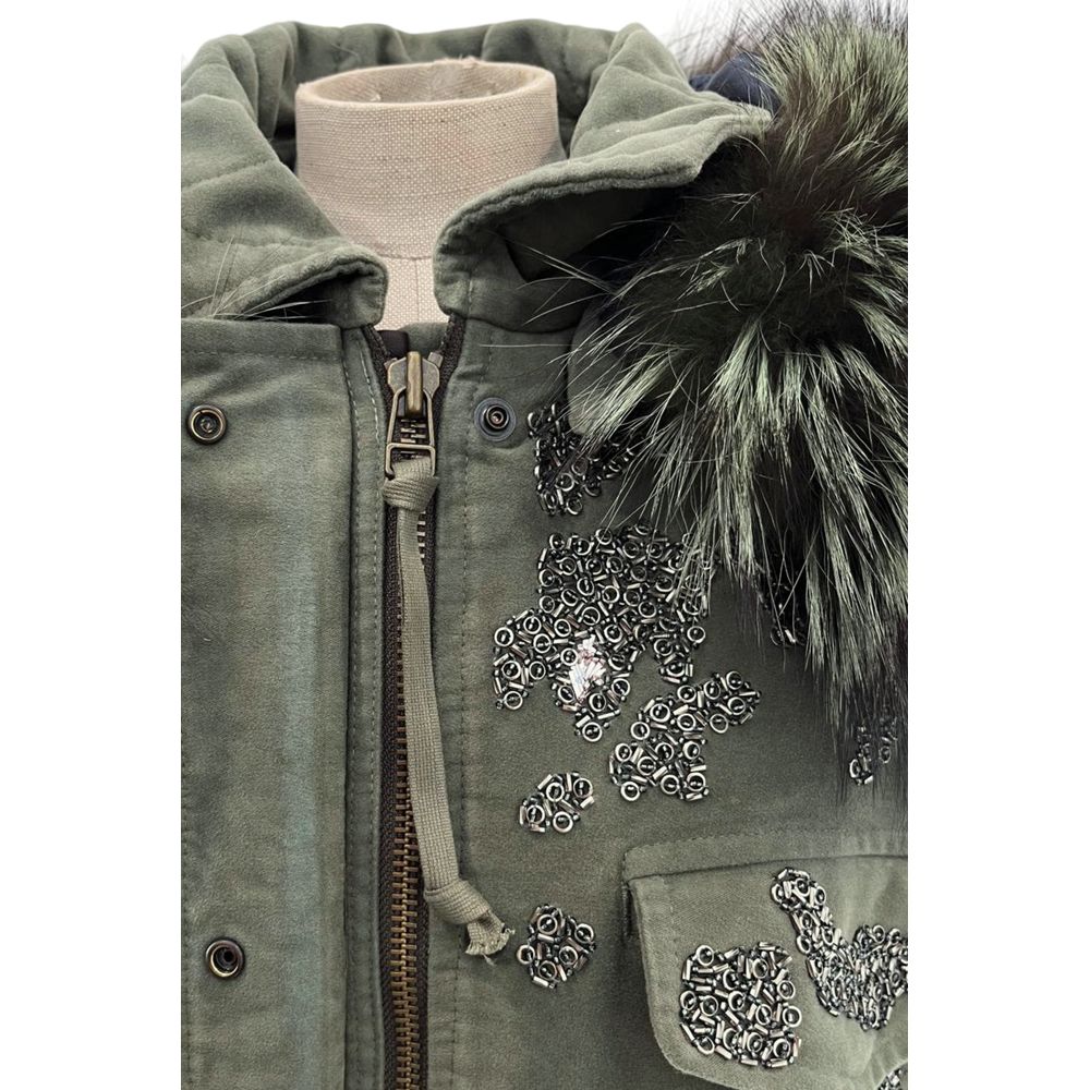 Mr&Mrs Italy Grüne Baumwolljacke für Damen