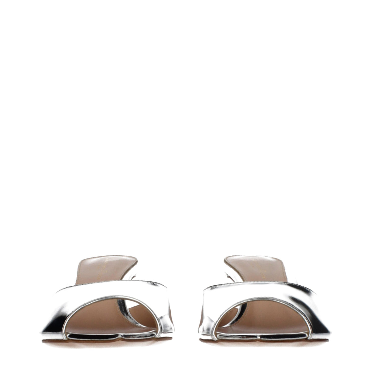 Gianvito Rossi Graue Leder-Plateau-Sandalen