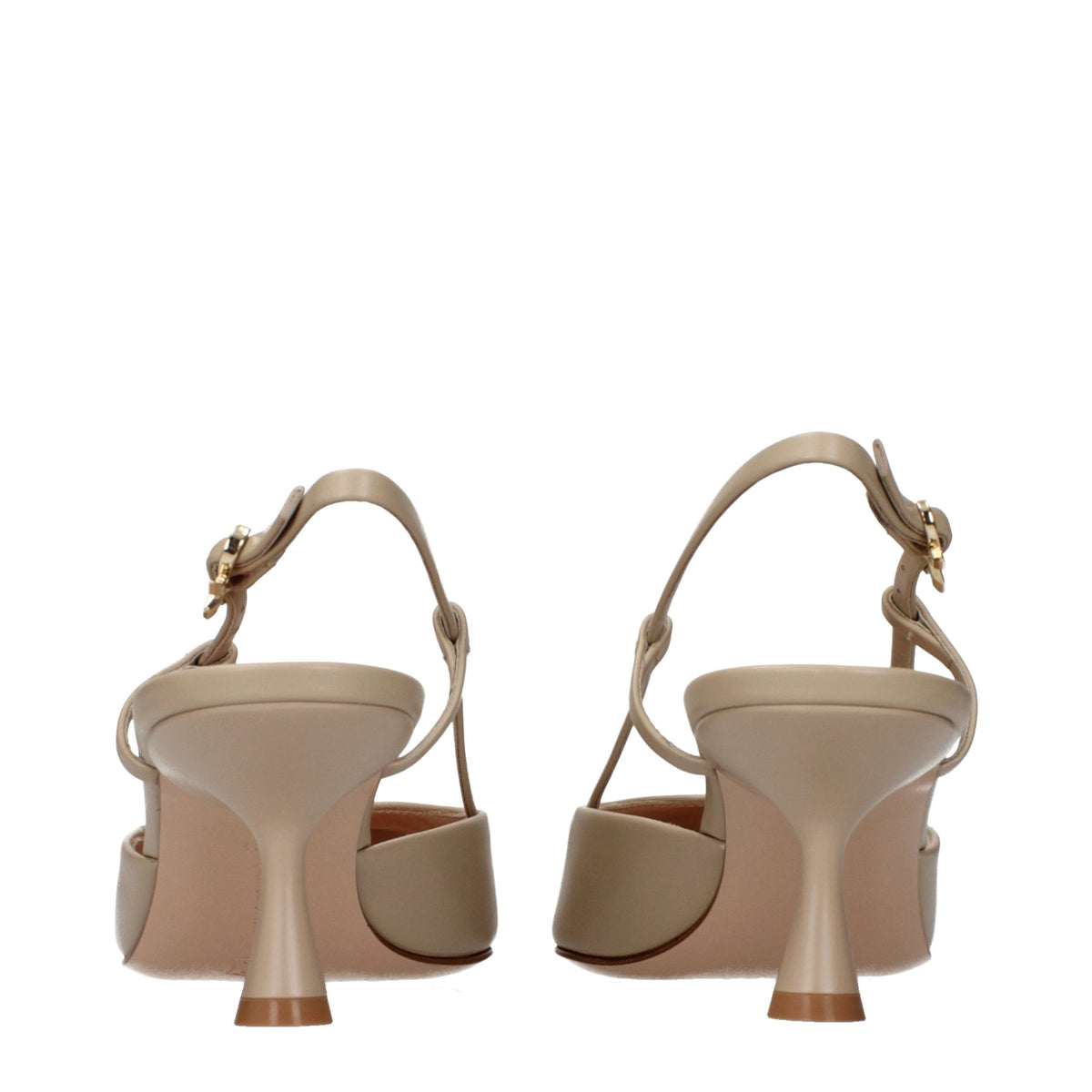 Gianvito Rossi Beige Leder Pumps mit hohem Absatz