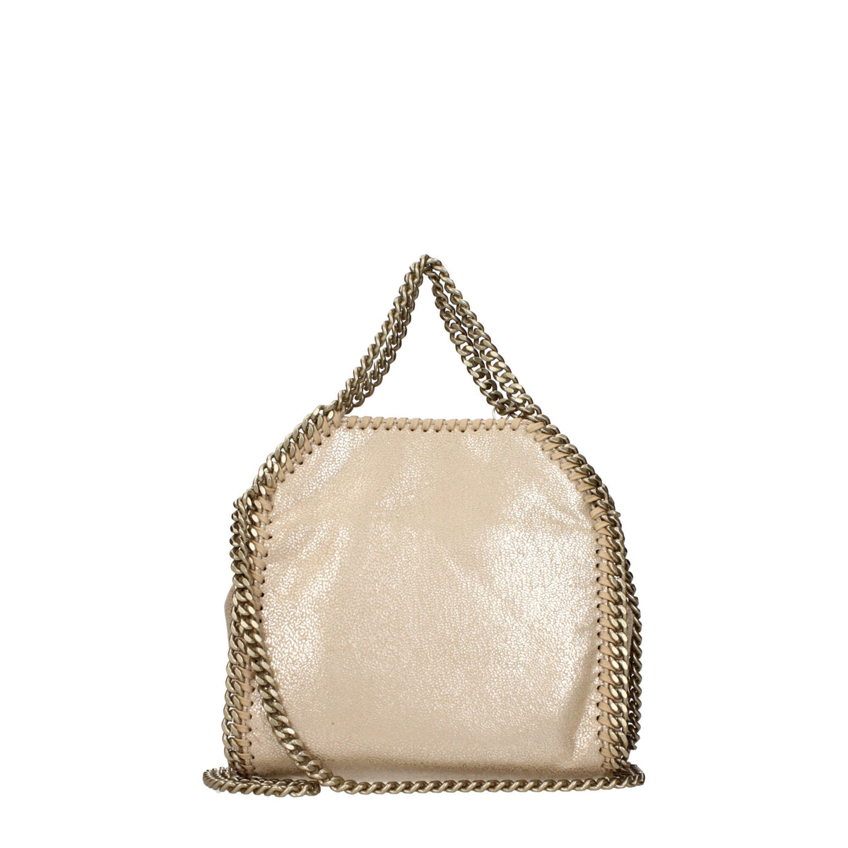 Stella McCartney Goldfarbene Lederhandtasche