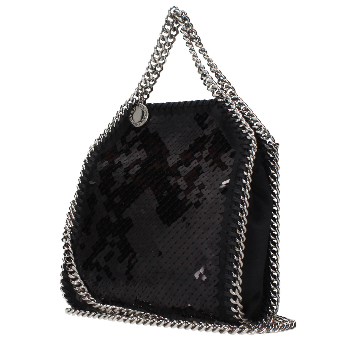 Stella McCartney Schwarze Stoffhandtasche