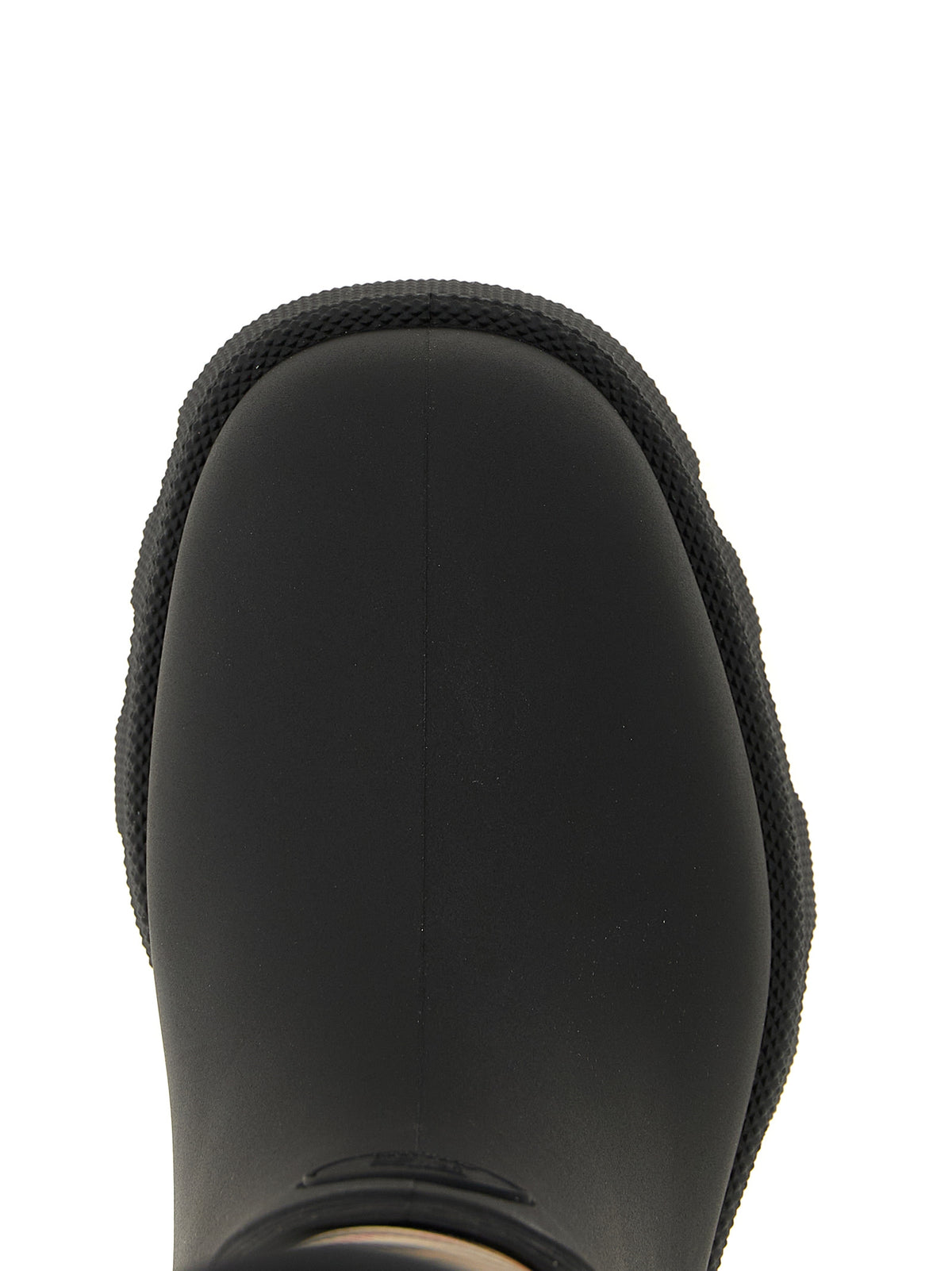 Burberry Schwarze Gummistiefel über dem Knie