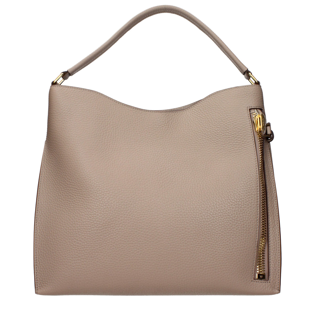 Tom Ford Beige Leder Handtasche