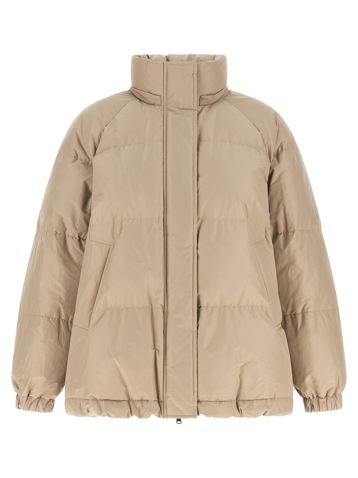 Brunello Cucinelli Beige Baumwolljacke in voller Länge