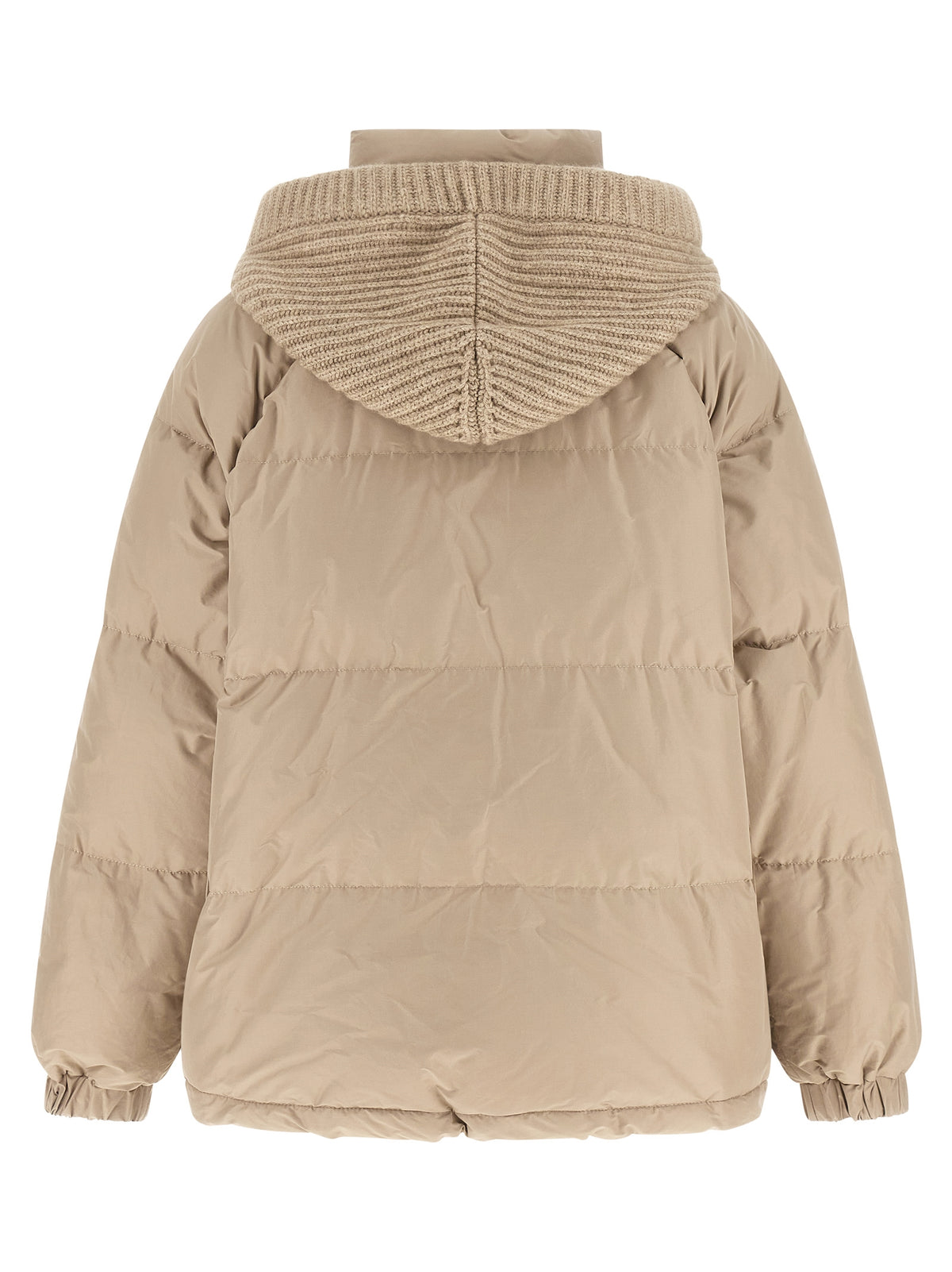 Brunello Cucinelli Beige Baumwolljacke in voller Länge