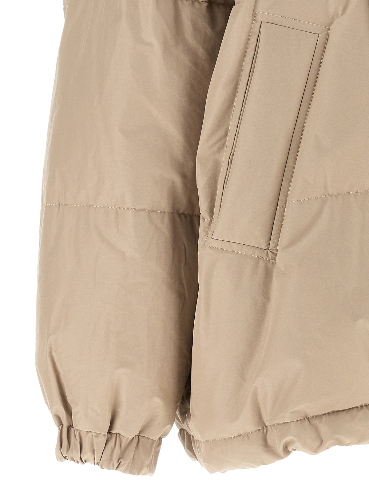 Brunello Cucinelli Beige Baumwolljacke in voller Länge