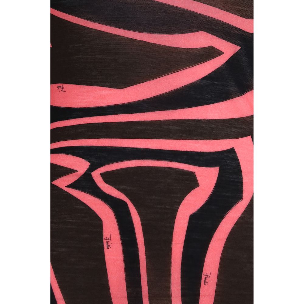 Emilio Pucci Mehrfarbiges Woll-Ovis-Aries-Musterhemd