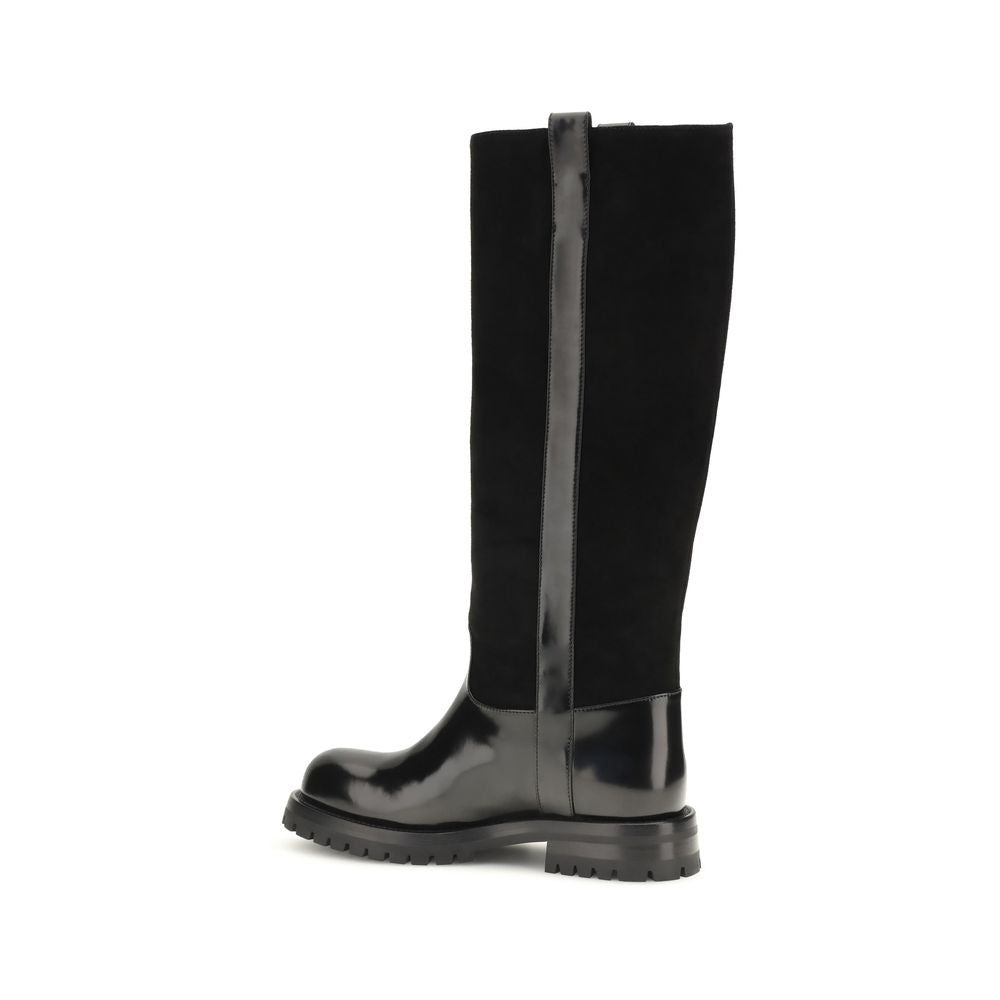 Dolce & Gabbana Schwarze Bos Taurus Kalbsleder Chelsea Boots