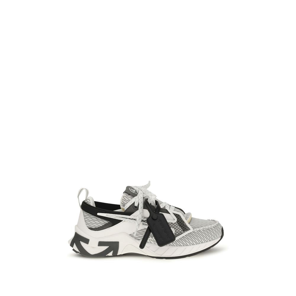 Off-White Multicolor Stoff Sportliche Turnschuhe