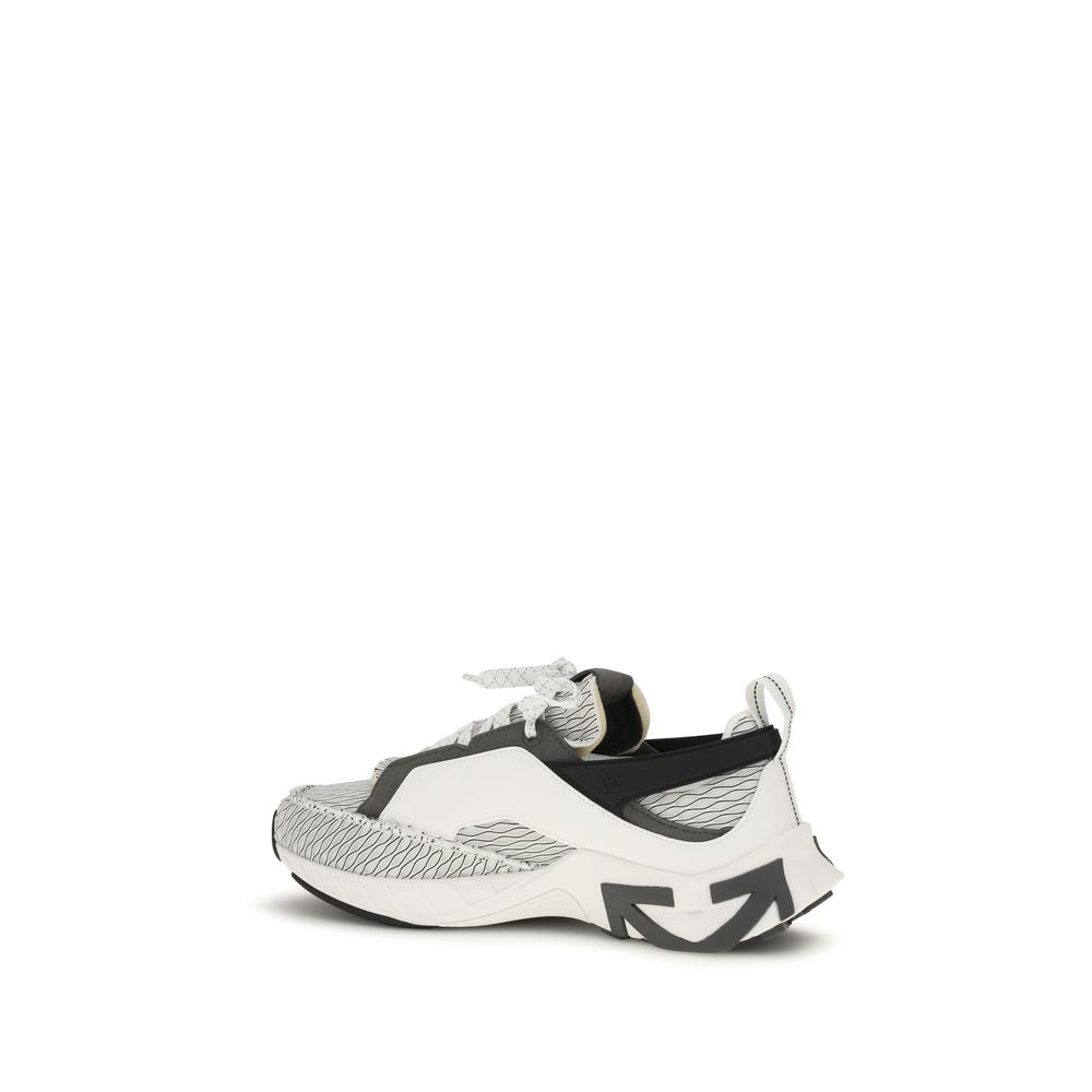 Off-White Multicolor Stoff Sportliche Turnschuhe