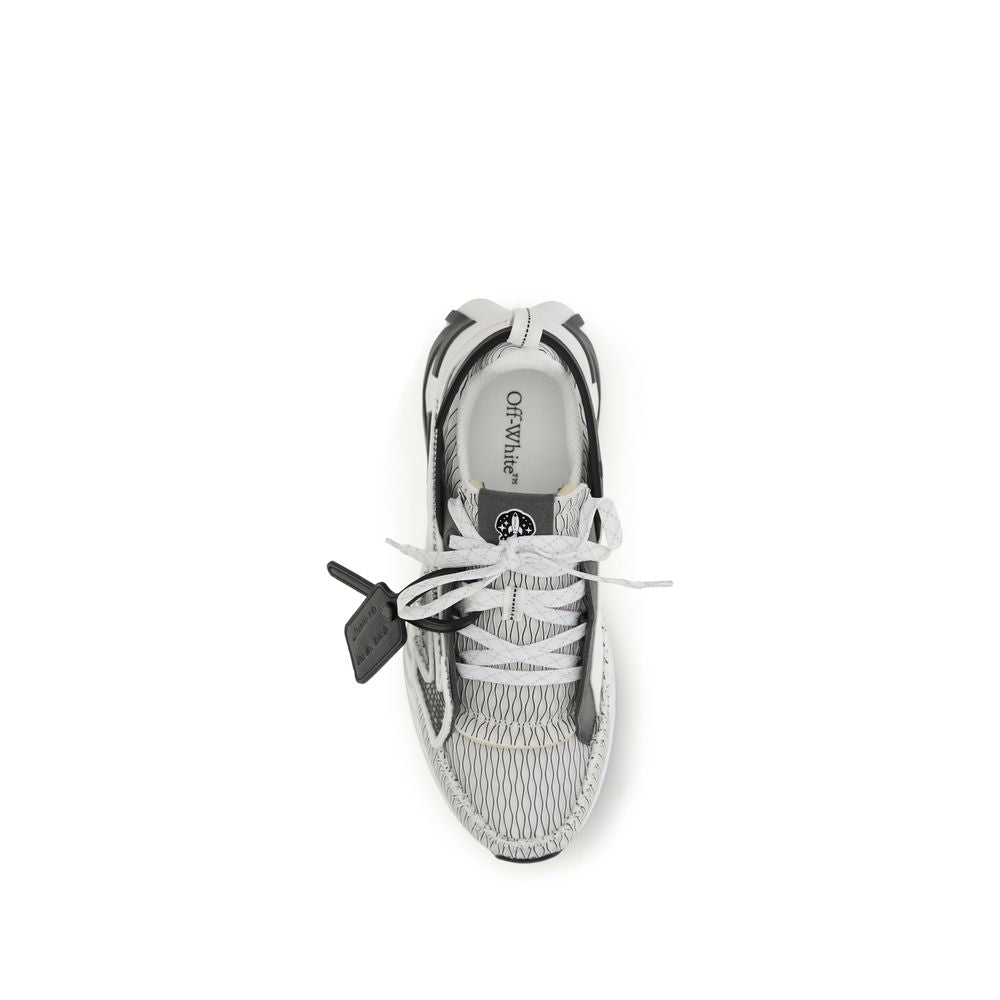 Off-White Multicolor Stoff Sportliche Turnschuhe