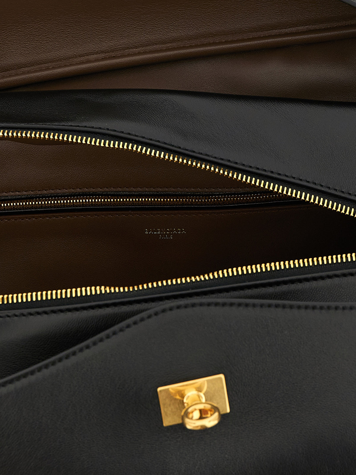 Balenciaga Schwarze Lammleder-Schultertasche
