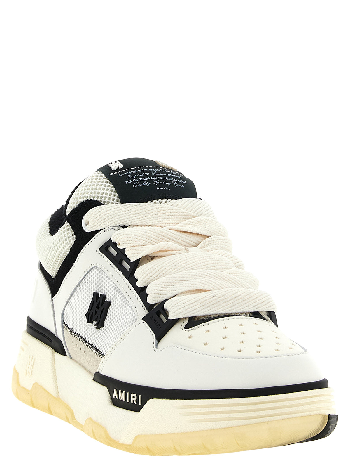 Amiri Weiße Kalbsleder Chunky Sneaker