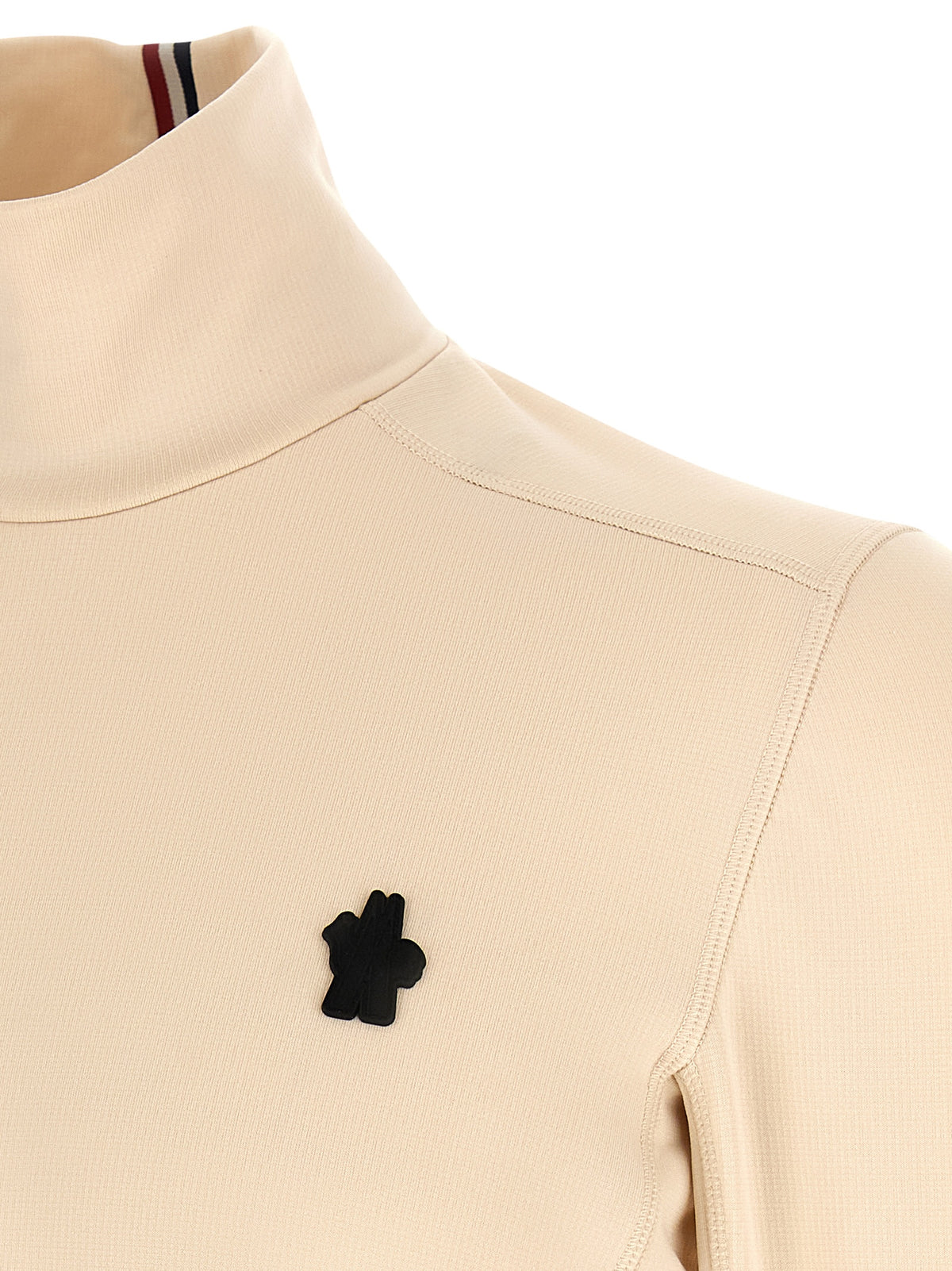 Moncler Grenoble Weiße Strickjacke aus Polyamid