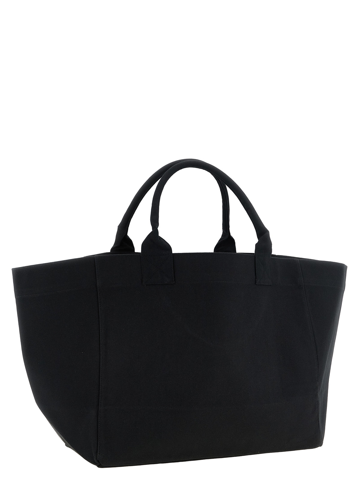 Ganni Schwarze Tote Bag aus recycelter Baumwolle