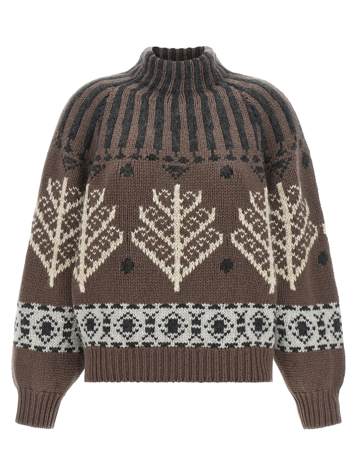 Brunello Cucinelli Brauner Kaschmir-Strickjacke