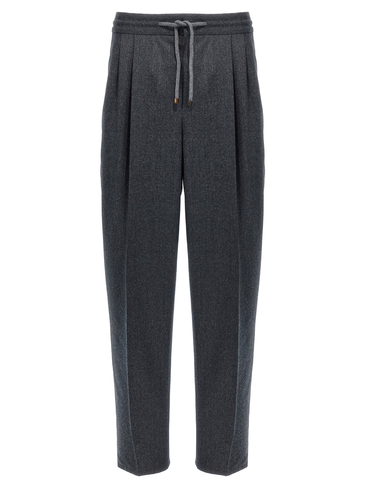 Brunello Cucinelli Graue Hose aus reiner Schurwolle