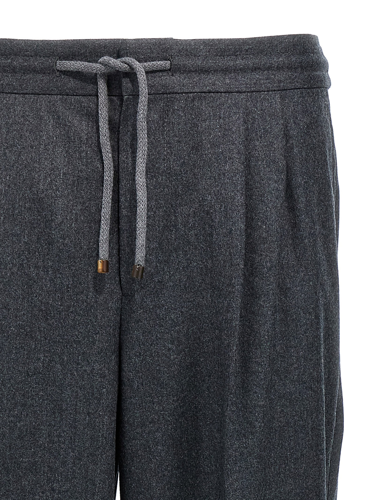 Brunello Cucinelli Graue Hose aus reiner Schurwolle