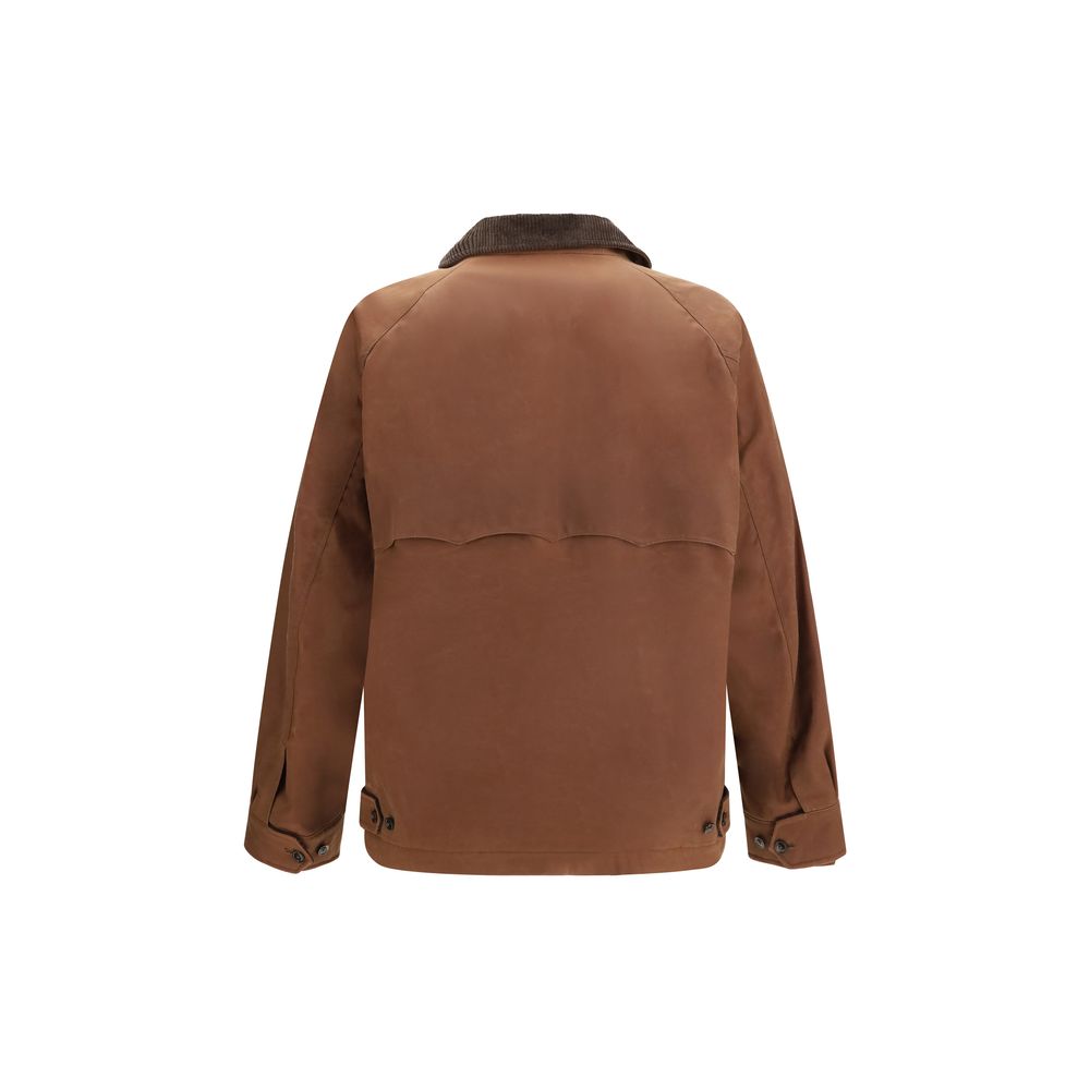 Baracuta Braune Baumwolljacke in voller Länge