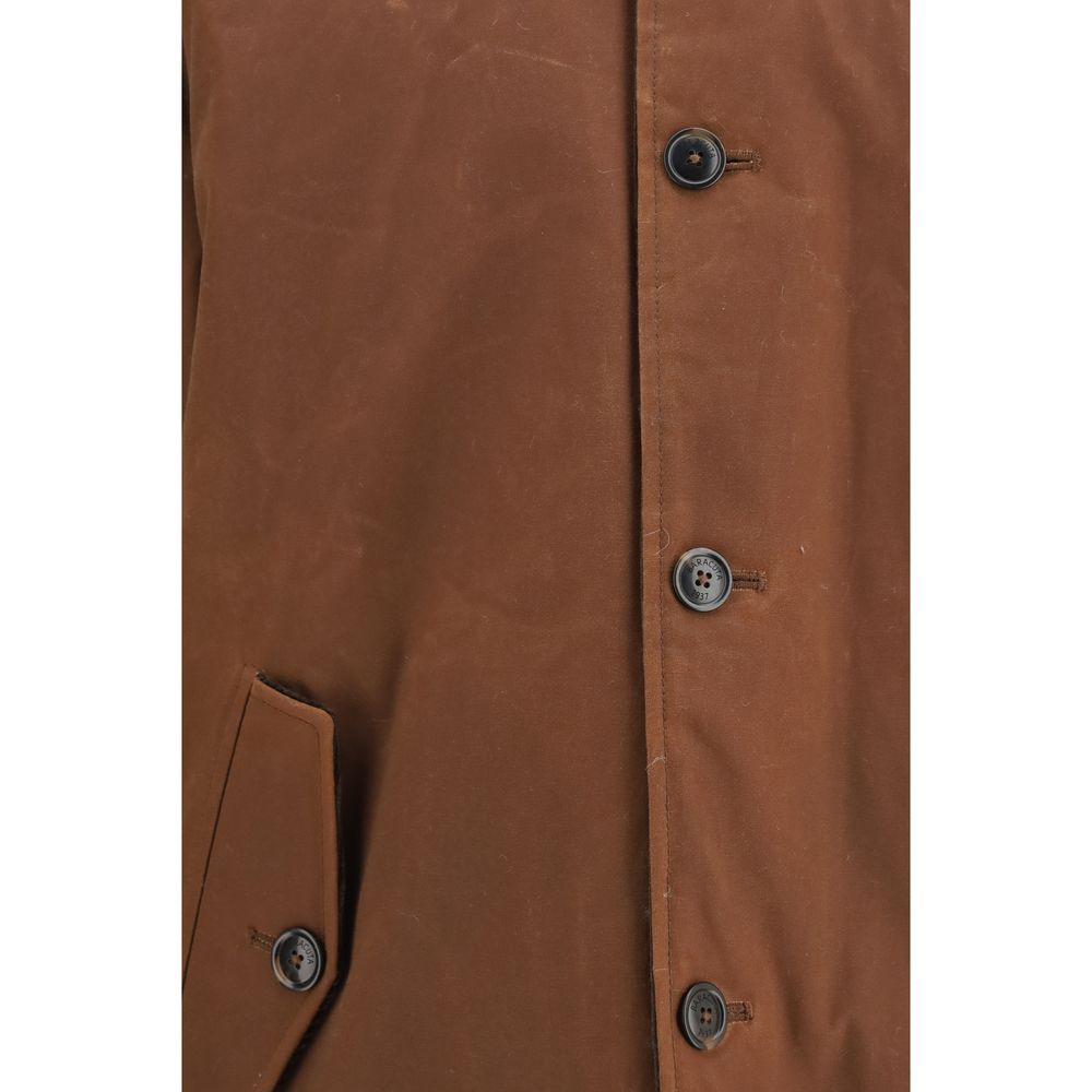 Baracuta Braune Baumwolljacke in voller Länge