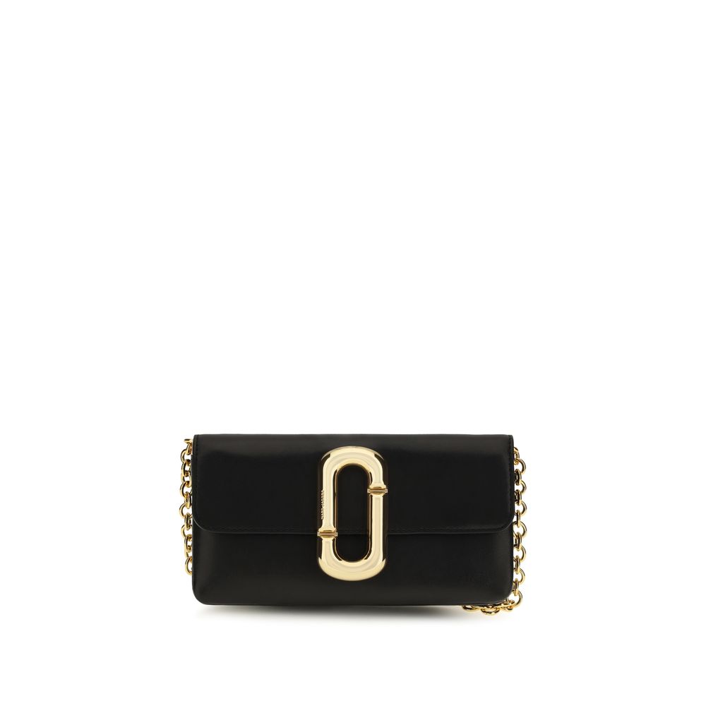 Marc Jacobs Schwarze Bos Taurus Kalbsleder Schultertasche