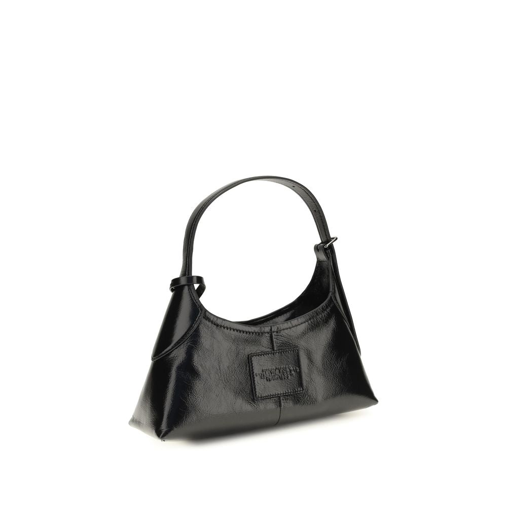 Marc Jacobs Schwarze Bos Taurus Kalbsleder Schultertasche