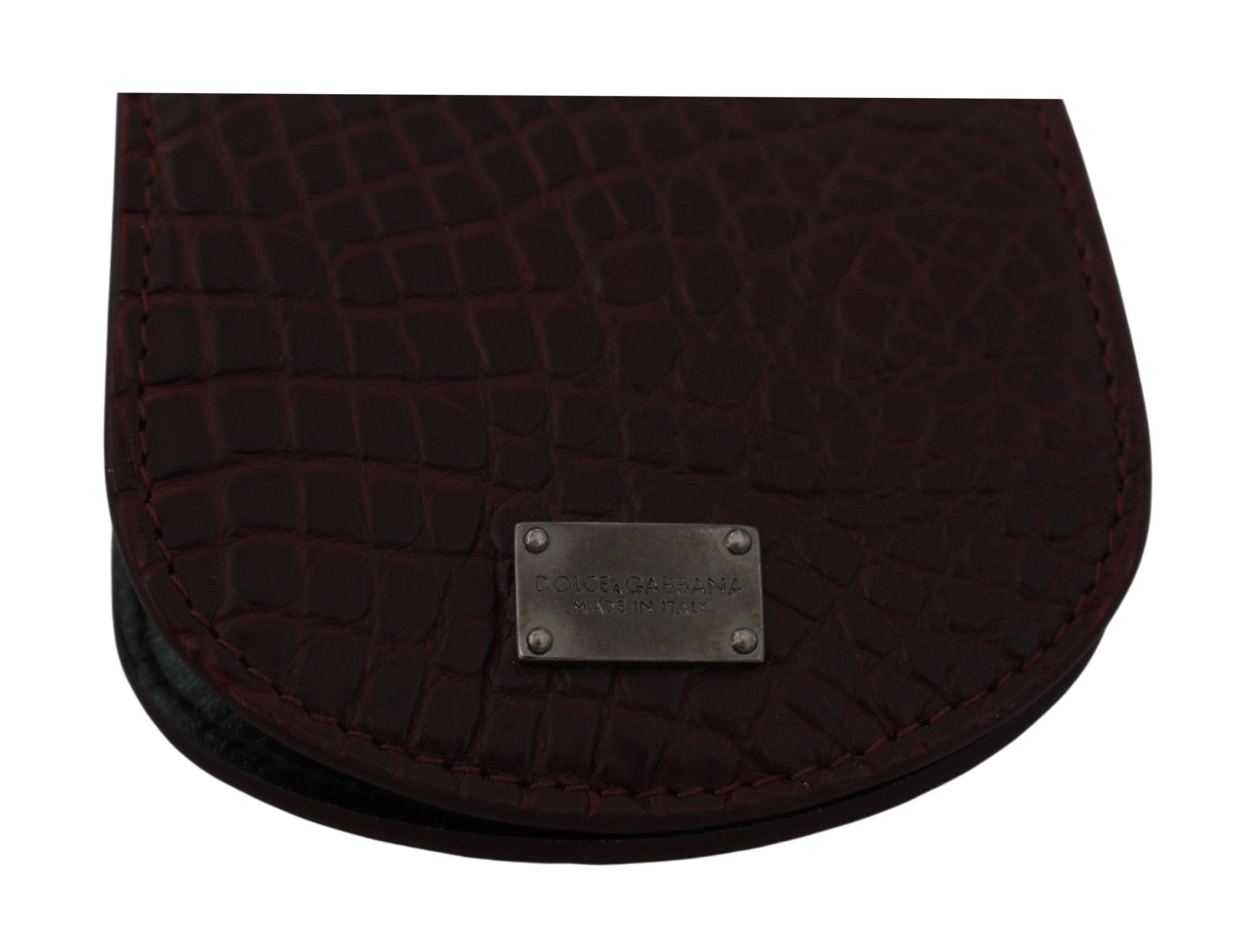 Dolce & Gabbana Brauner Exotenhaut-Taschenkondom-Etui-Halter