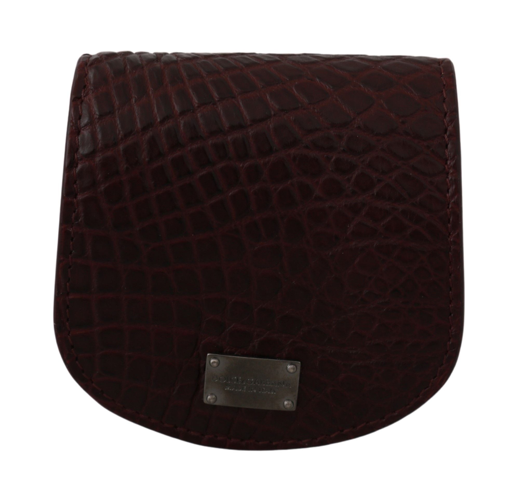 Dolce & Gabbana Brauner Exotenhaut-Taschenkondom-Etui-Halter
