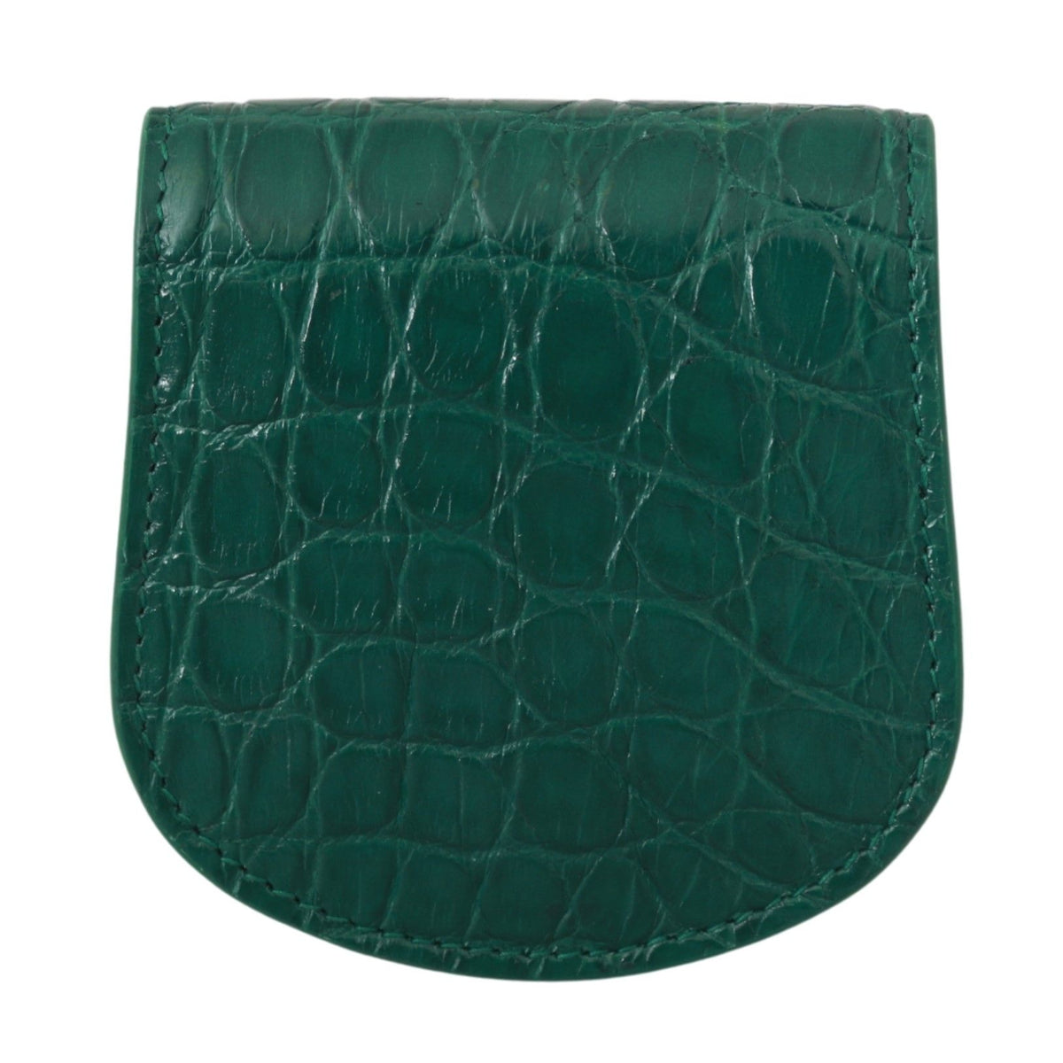 Dolce & Gabbana Grüne exotische Häute Kondom Fall Halter Brieftasche