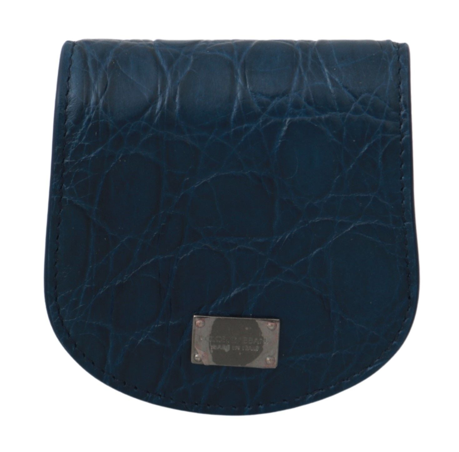 Dolce & Gabbana Blaue Ledertasche mit Kondomhalter