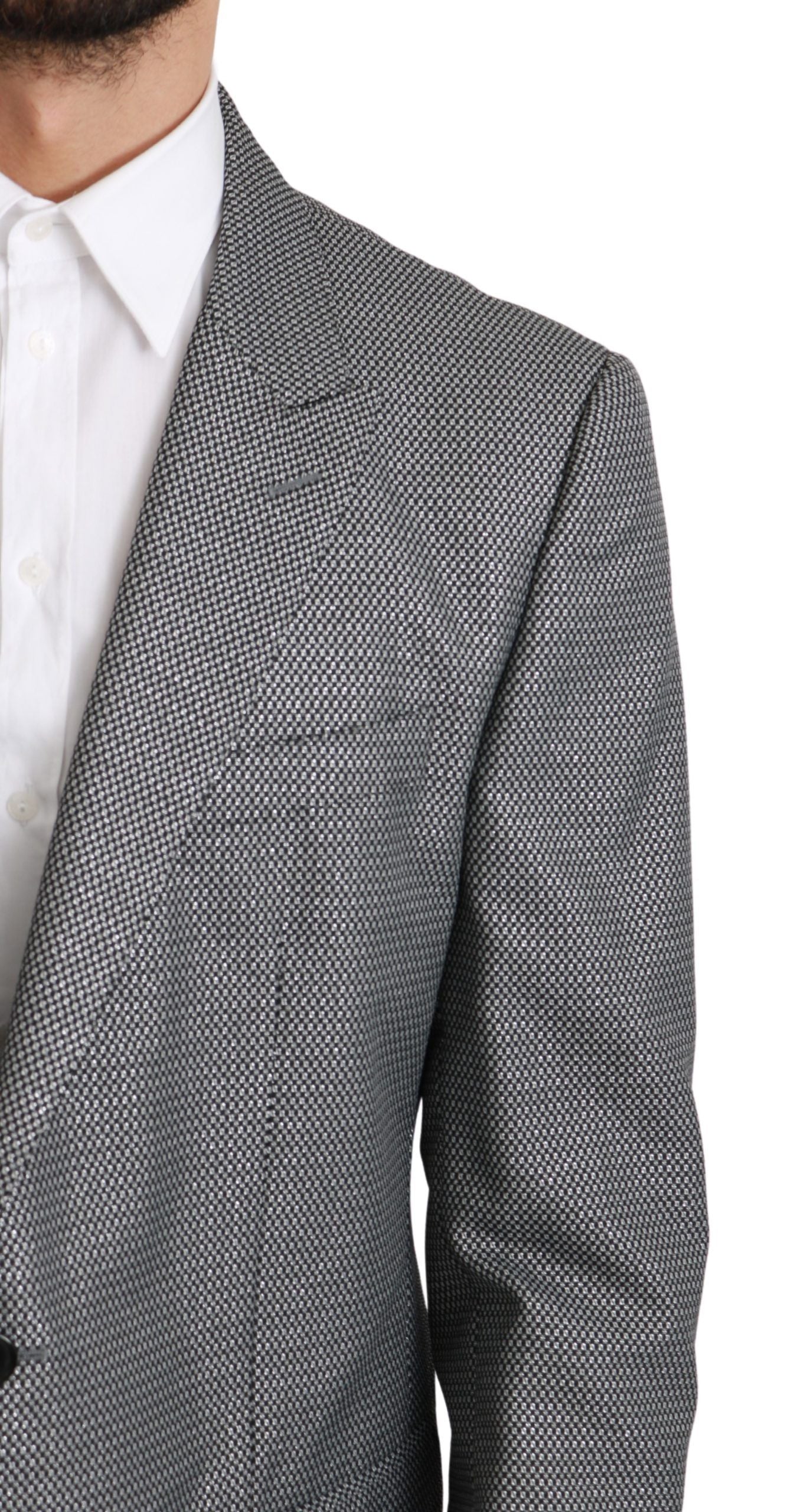 Dolce & Gabbana Grauer schmal geschnittener formeller MARTINI Blazer