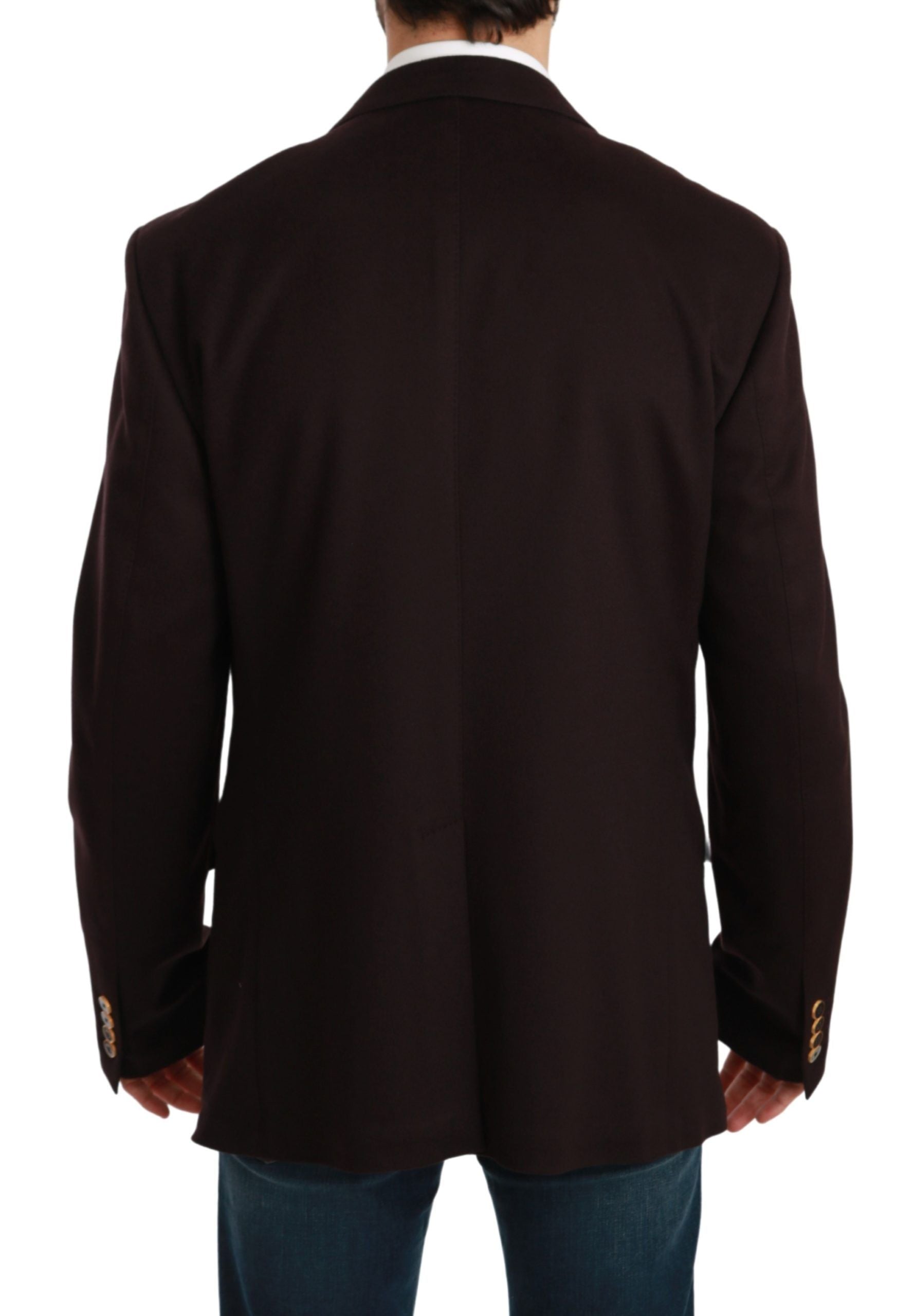 Dolce & Gabbana Bordeauxfarbener Kaschmirmantel TAORMINA Blazer
