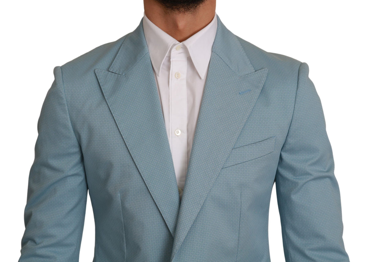 Dolce & Gabbana Blauer Slim Fit Mantel Jacke MARTINI Blazer