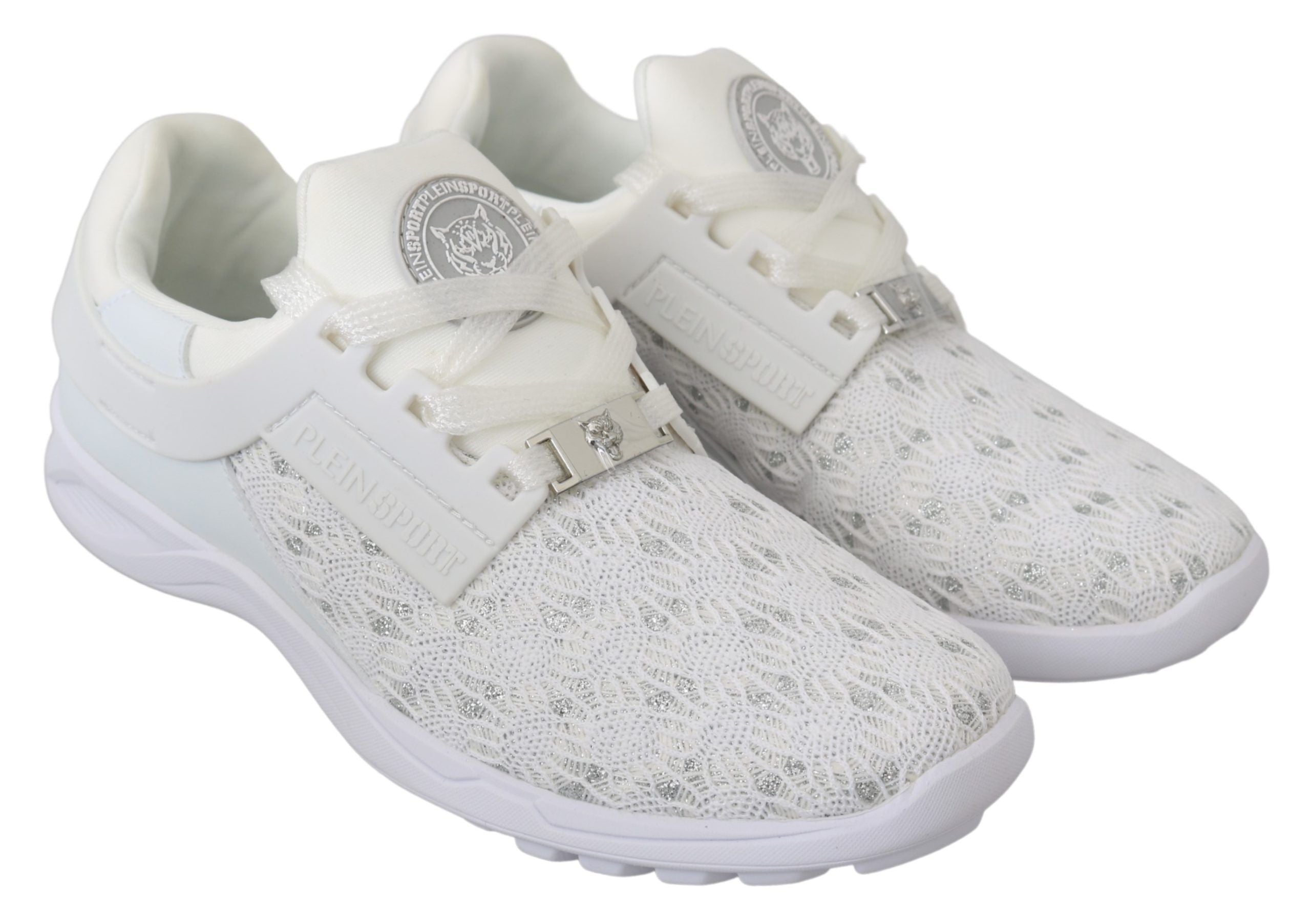 Philipp Plein Weiß Polyester Freizeitschuhe Schuhe