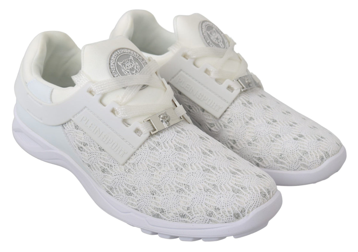 Philipp Plein Weiß Polyester Freizeitschuhe Schuhe