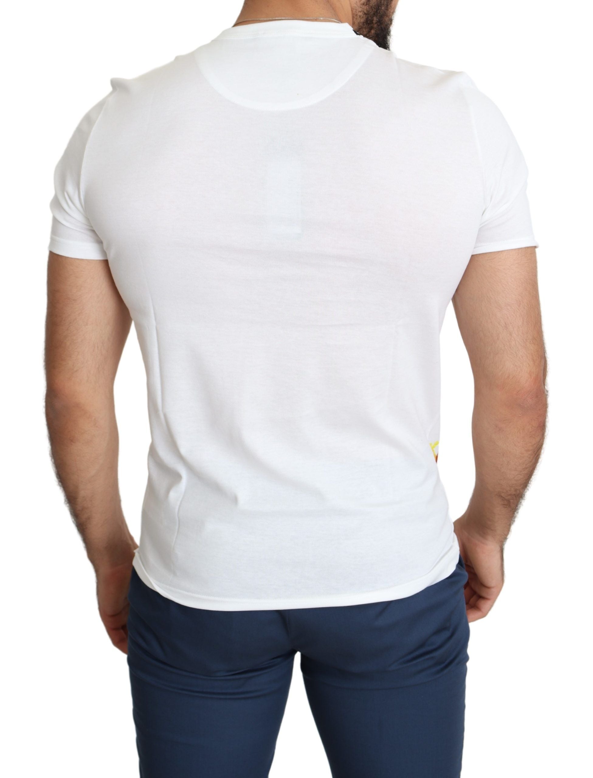 Dolce & Gabbana Weißes Saint Valentine Print T-Shirt aus Baumwolle für Männer