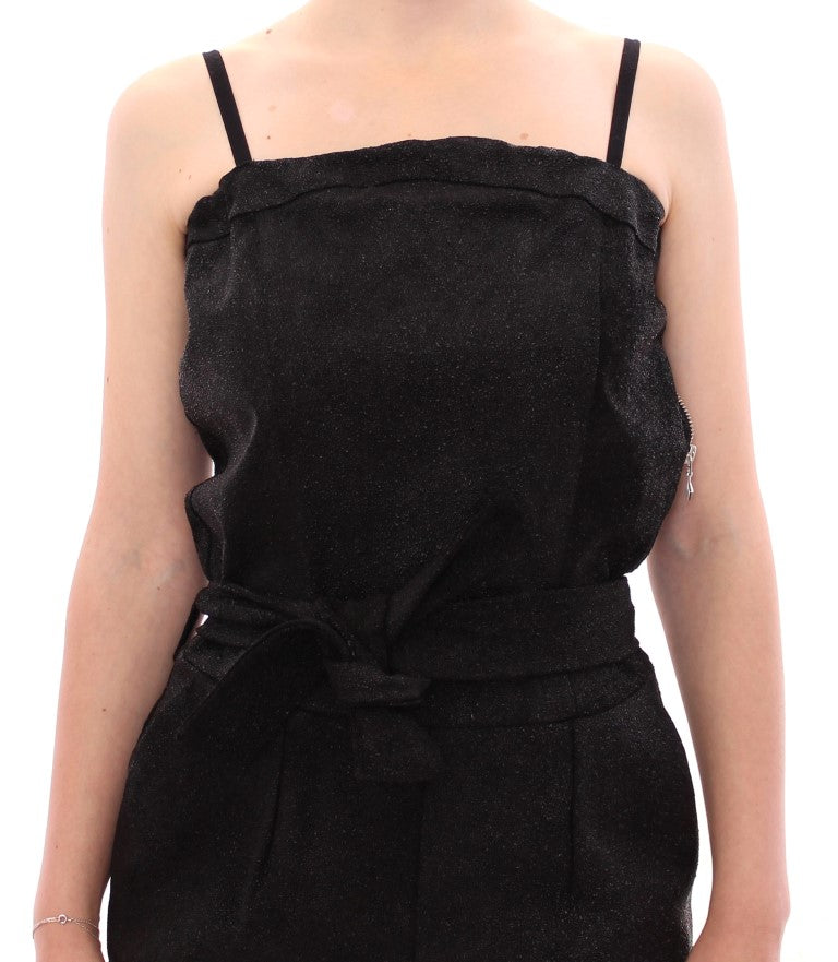 La Maison du Couturier Schwarzer Leder-Overall