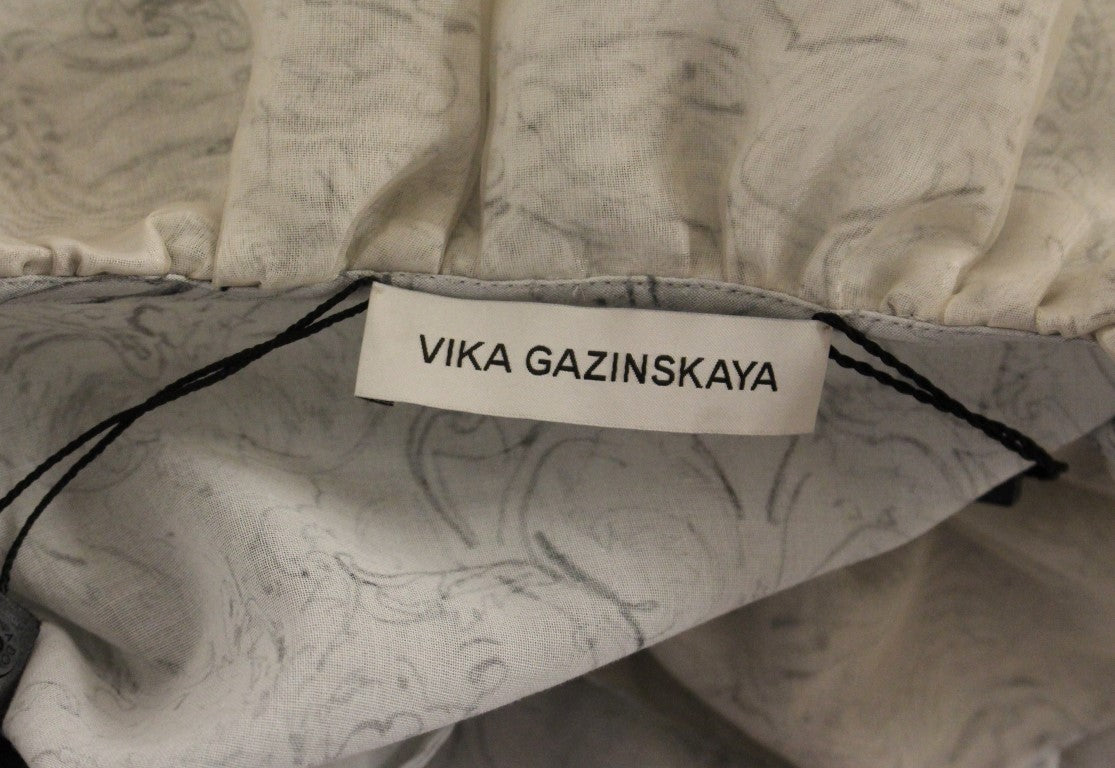 Vika Gazinskaya Blaue Baumwollbluse Tunika