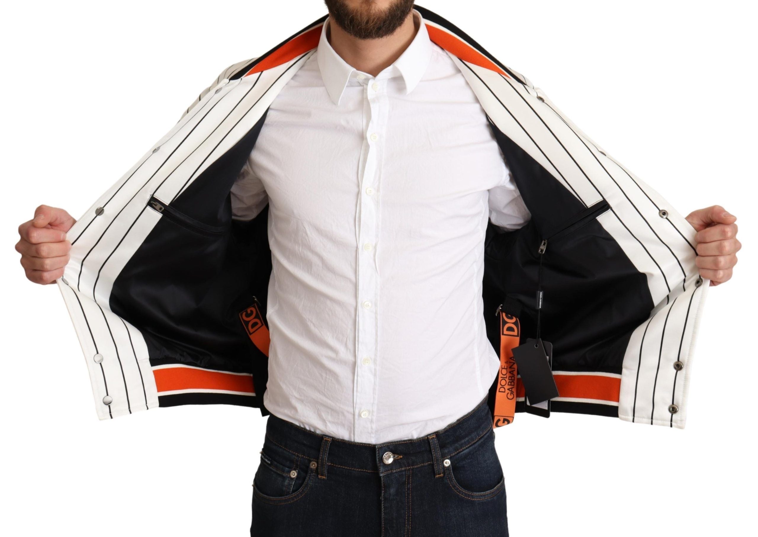 Dolce & Gabbana Multicolor Bomber King Logo #DGMILLENNIALS Jacke