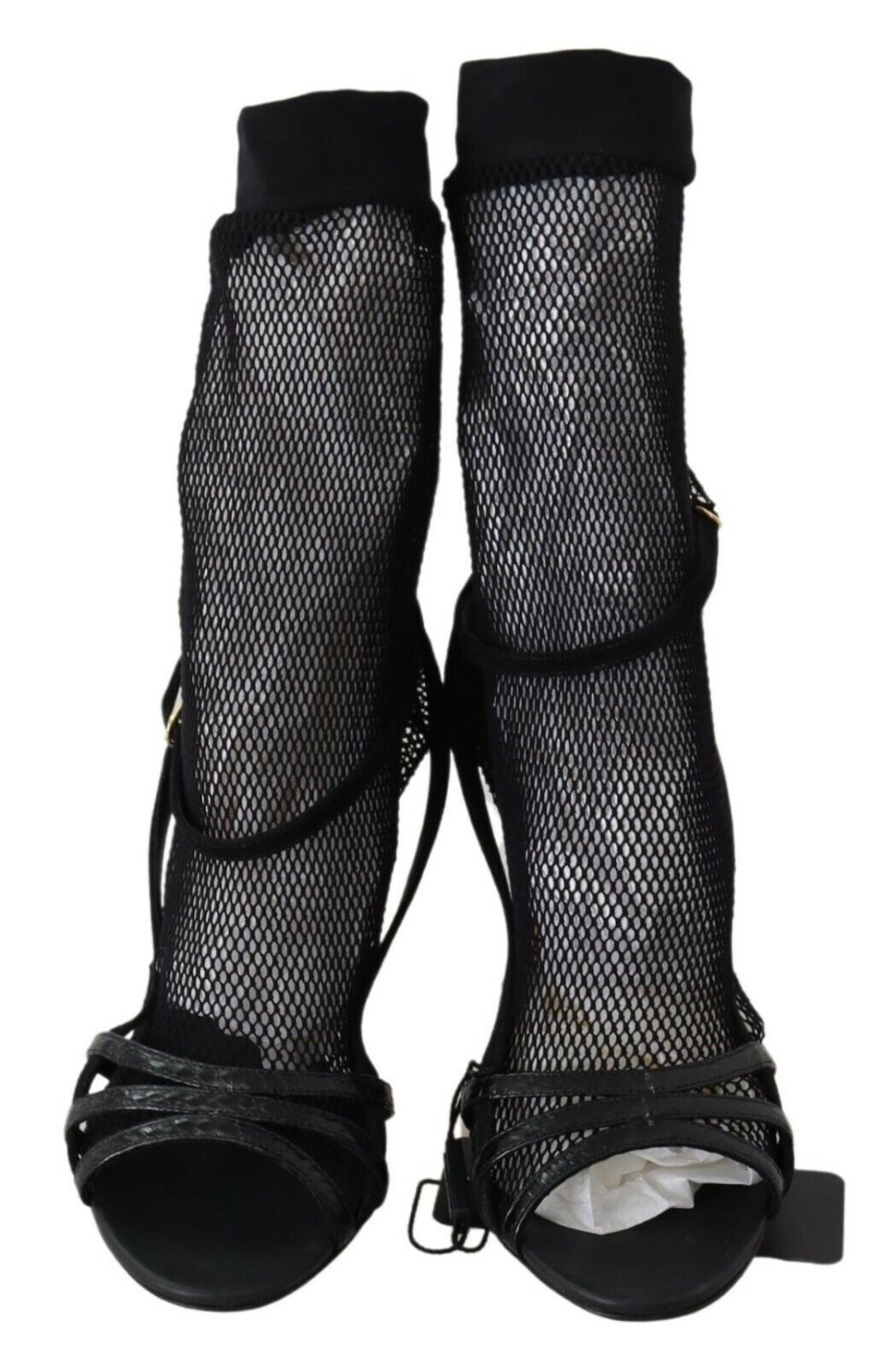 Dolce & Gabbana Schwarz Wildleder Kurzstiefel Sandalen Schuhe