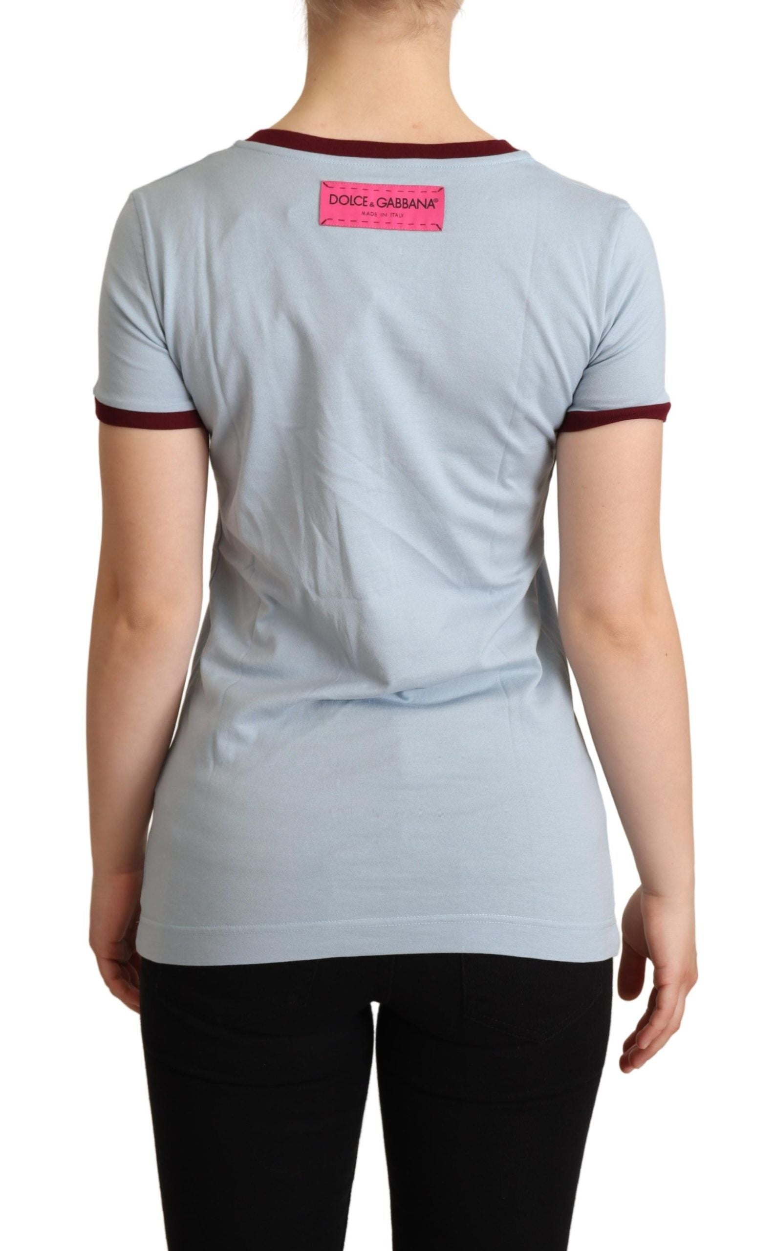 Dolce & Gabbana Blauer Rollkragenpullover D&