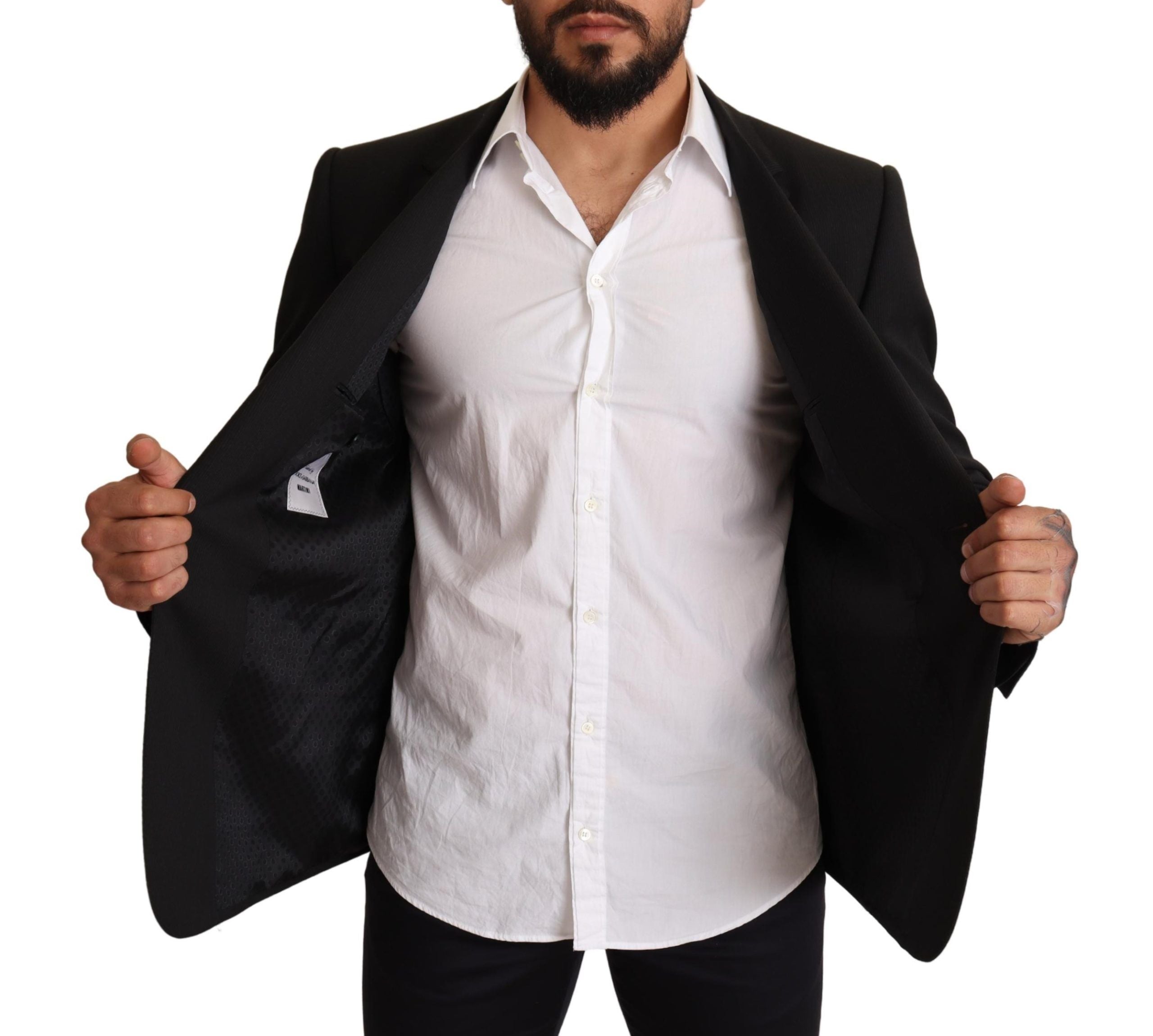 Dolce & Gabbana Schwarz gestreifte MARTINI Jacke Blazer