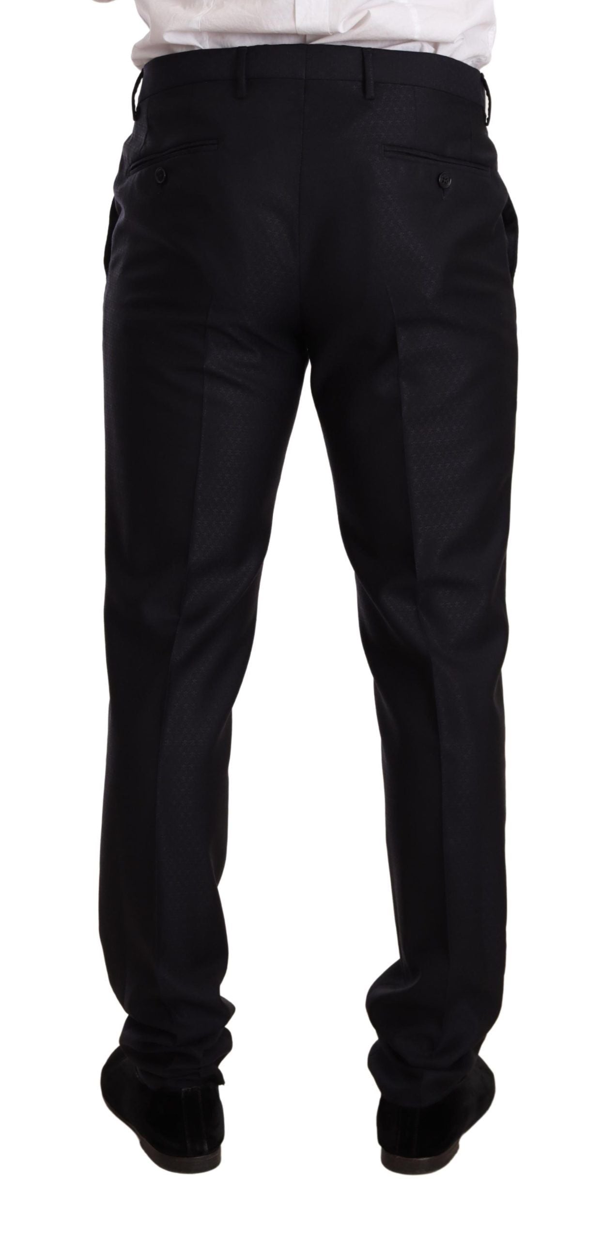 Dolce & Gabbana Blau gemustert MARTINI SLIM FIT 2 Stück Anzug
