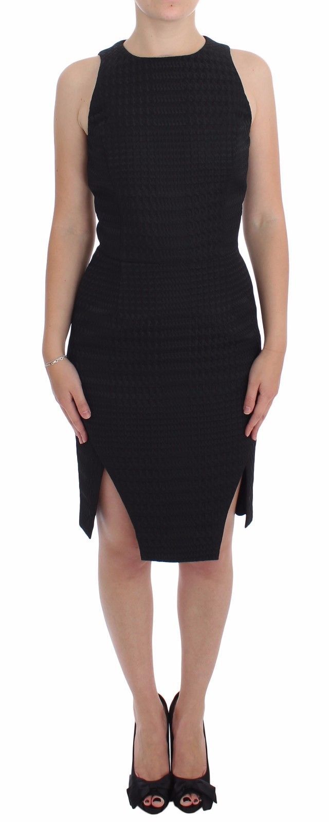 DAIZY SHELY Schwarzes Etuikleid Abendkleid Knielang