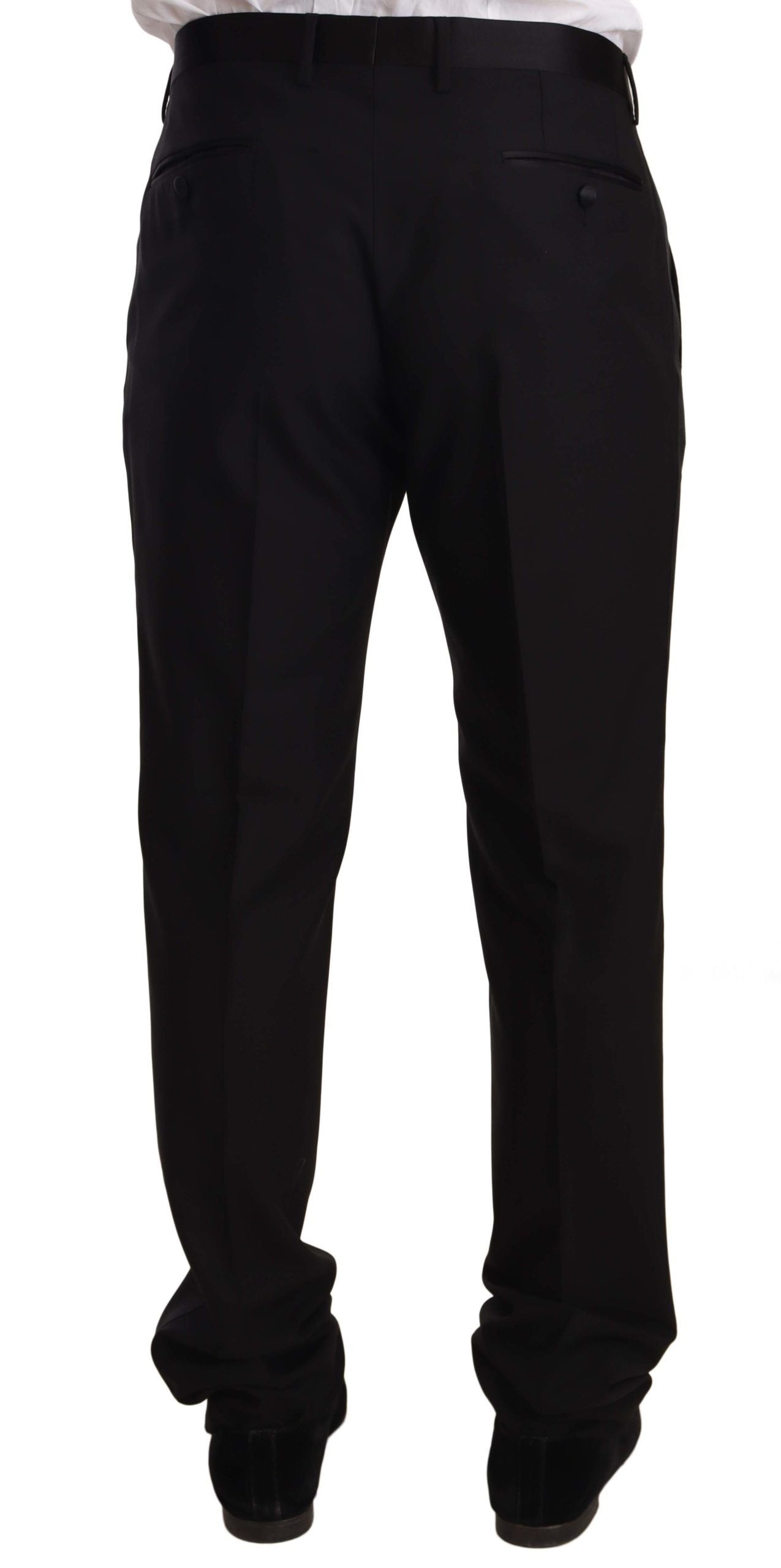 Dolce & Gabbana Smoking-Hose aus Wolle, schwarz