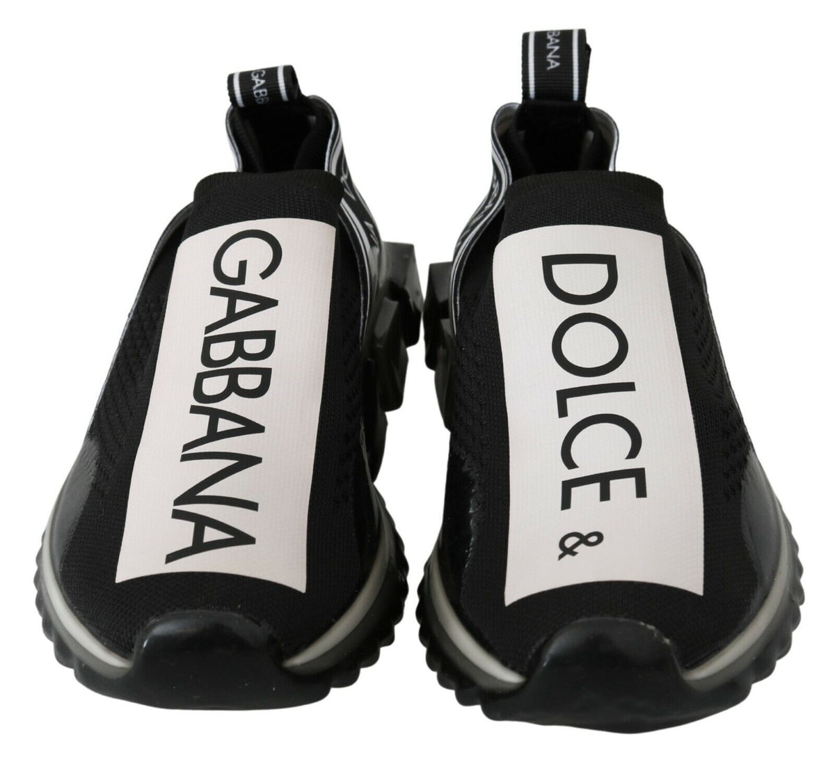 Dolce & Gabbana Schwarz Weiß SORRENTO Sport Stretch Sneakers