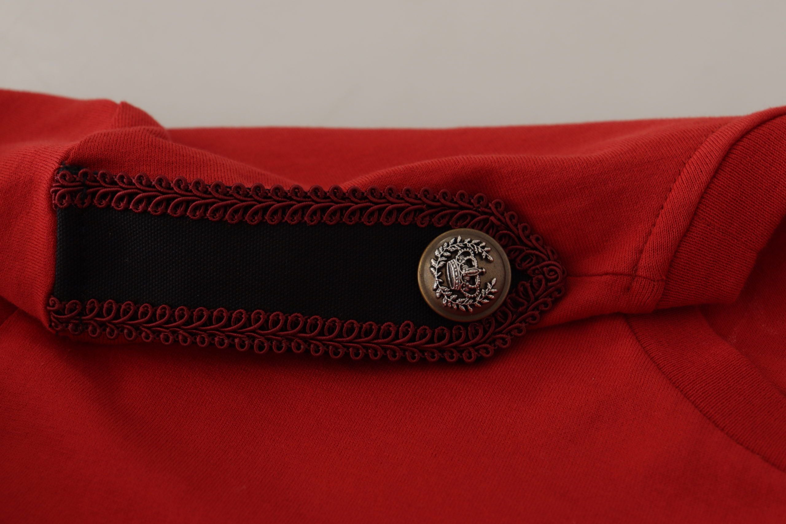 Dolce & Gabbana Rotes Amor Vincit Omnia T-Shirt mit Rundhalsausschnitt