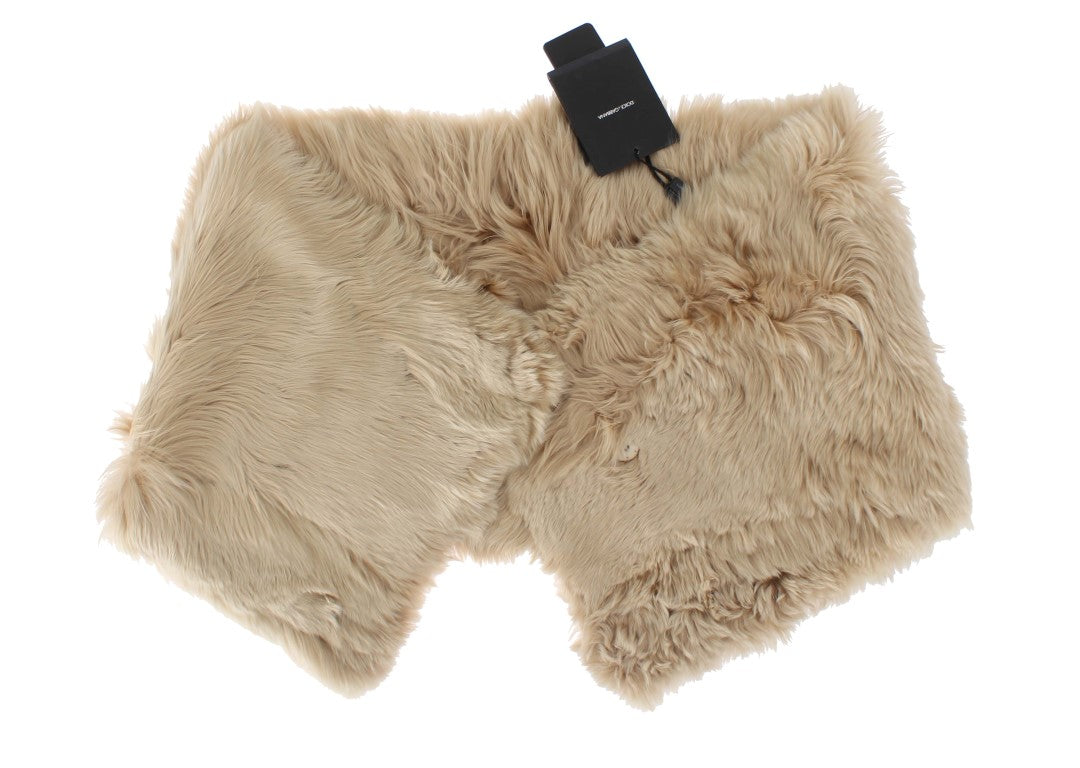 Dolce & Gabbana Beige Alpaka-Kragenschal