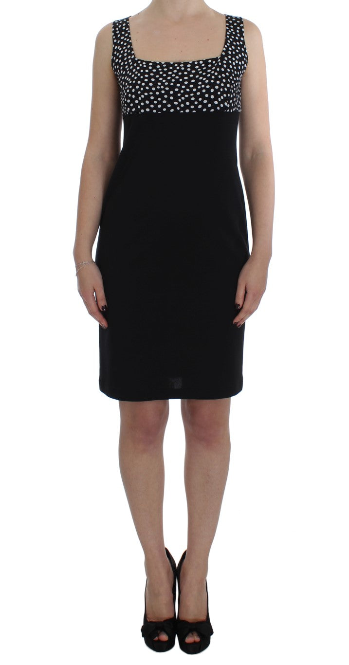 BENCIVENGA Schwarzes Stretch-Etuikleid &